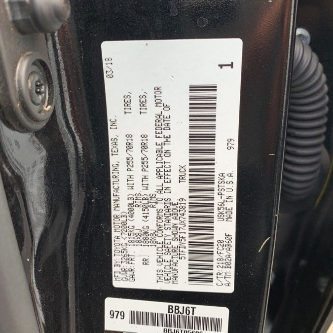 2018 Toyota Tundra 4WD SR5 CrewMax 5.5'' Bed 5.7L (Natl), available for sale in Brooklyn, New York | Top Line Auto Inc.. Brooklyn, New York 2018 Toyota Tundra 4WD SR5 CrewMax 5.5'' Bed 5.7L (Natl), available for sale in Brooklyn, New York | Top Line Auto Inc.. Brooklyn, New York