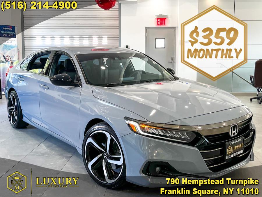 2021 Honda Accord Sedan Sport 1.5T CVT, available for sale in Franklin Square, New York | Luxury Motor Club. Franklin Square, New York 2021 Honda Accord Sedan Sport 1.5T CVT, available for sale in Franklin Square, New York | Luxury Motor Club. Franklin Square, New York