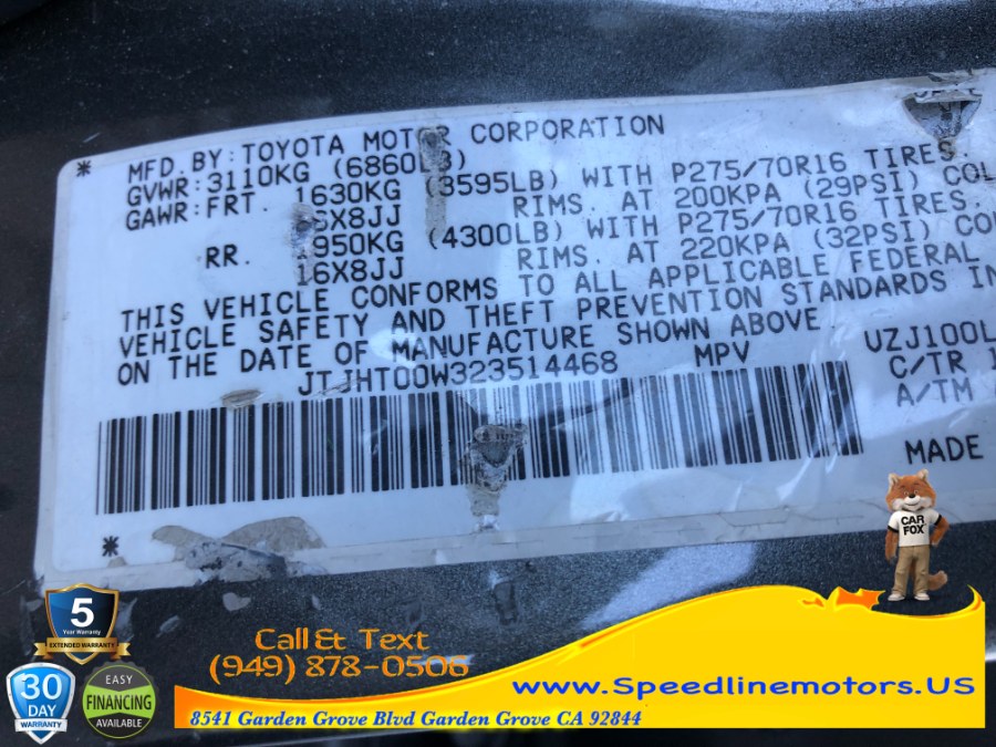 2002 Lexus LX 470 4dr SUV, available for sale in Garden Grove, California | Speedline Motors. Garden Grove, California 2002 Lexus LX 470 4dr SUV, available for sale in Garden Grove, California | Speedline Motors. Garden Grove, California
