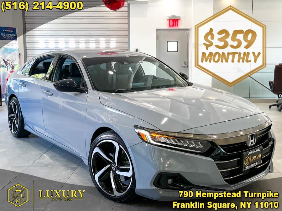 2021 Honda Accord Sedan Sport 1.5T CVT, available for sale in Franklin Square, New York | Luxury Motor Club. Franklin Square, New York