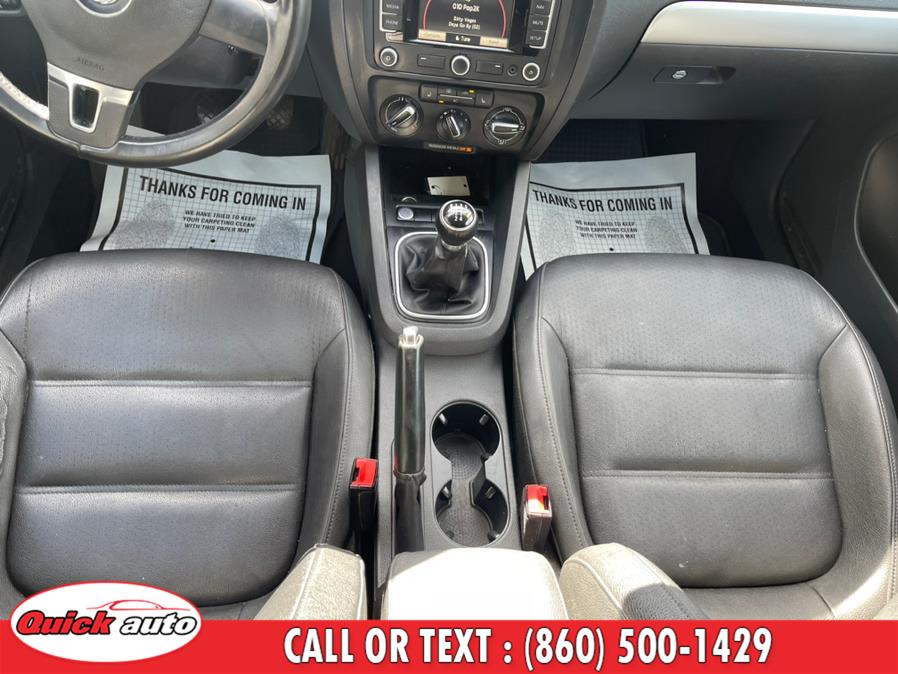 2012 Volkswagen Jetta Sedan 4dr Manual SEL w/Sunroof PZEV, available for sale in Bristol, Connecticut | Quick Auto LLC. Bristol, Connecticut 2012 Volkswagen Jetta Sedan 4dr Manual SEL w/Sunroof PZEV, available for sale in Bristol, Connecticut | Quick Auto LLC. Bristol, Connecticut
