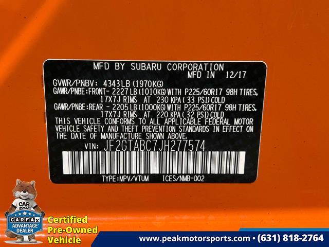 Used Subaru Crosstrek 2.0i Premium CVT 2018 | Peak Automotive Inc.. Bayshore, New York Used Subaru Crosstrek 2.0i Premium CVT 2018 | Peak Automotive Inc.. Bayshore, New York
