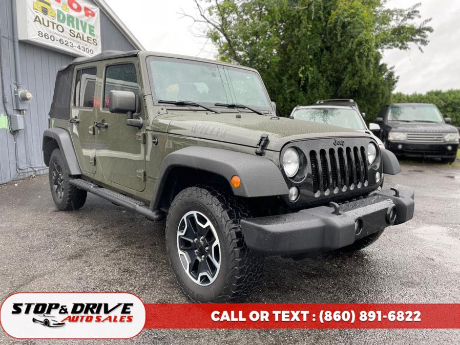 2015 Jeep Wrangler Unlimited 4WD 4dr Sport, available for sale in East Windsor, Connecticut | Stop & Drive Auto Sales. East Windsor, Connecticut 2015 Jeep Wrangler Unlimited 4WD 4dr Sport, available for sale in East Windsor, Connecticut | Stop & Drive Auto Sales. East Windsor, Connecticut