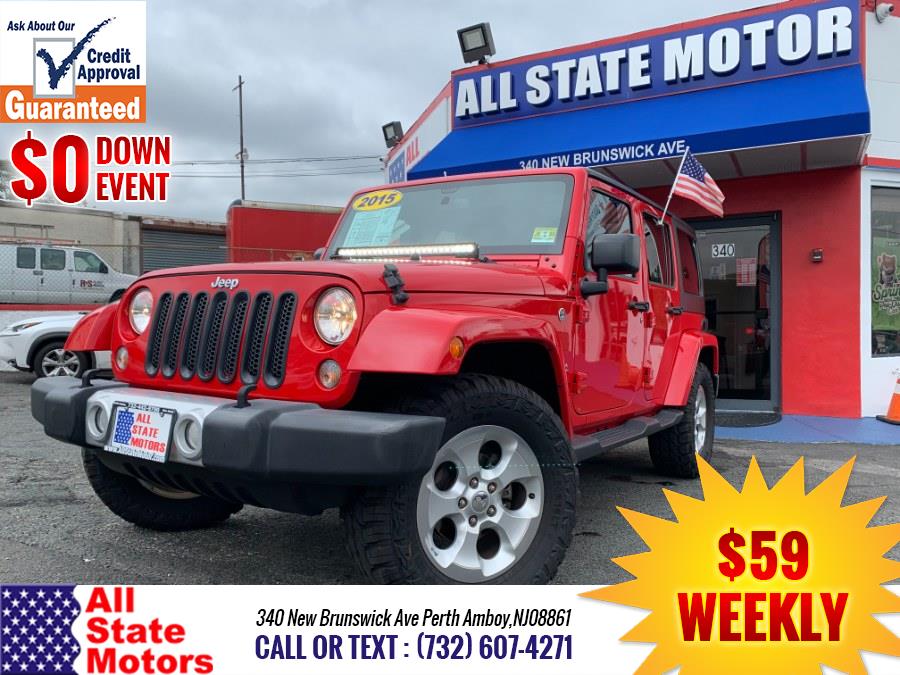 2015 Jeep Wrangler Unlimited 4WD 4dr Wrangler X *Ltd Avail*, available for sale in Perth Amboy, New Jersey | All State Motor Inc. Perth Amboy, New Jersey 2015 Jeep Wrangler Unlimited 4WD 4dr Wrangler X *Ltd Avail*, available for sale in Perth Amboy, New Jersey | All State Motor Inc. Perth Amboy, New Jersey