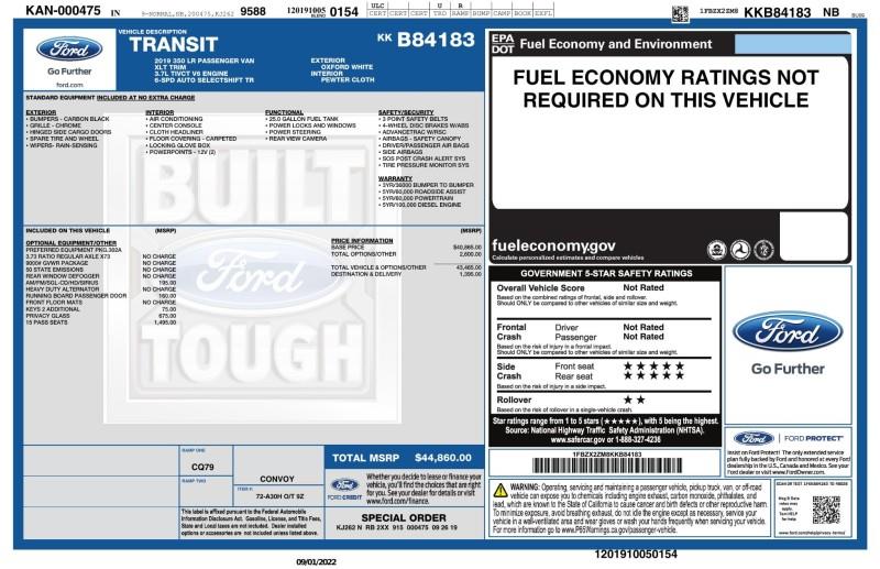 Used Ford Transit Passenger Wagon XLT 2019 | Car Revolution. Maple Shade, New Jersey Used Ford Transit Passenger Wagon XLT 2019 | Car Revolution. Maple Shade, New Jersey