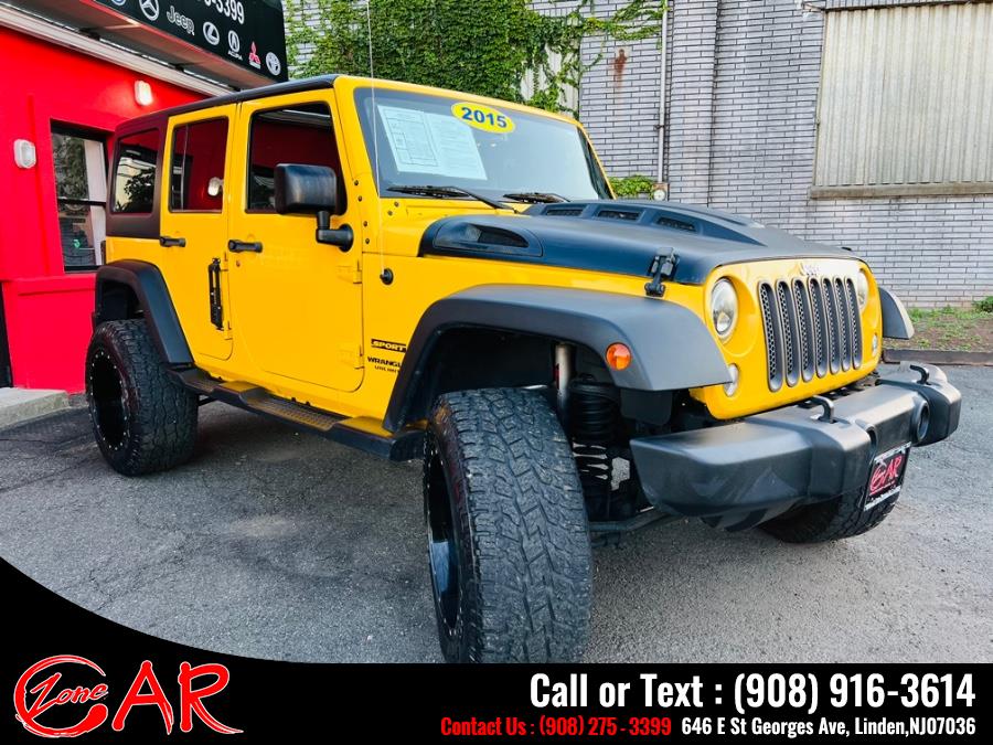 2015 Jeep Wrangler Unlimited 4WD 4dr Sport, available for sale in Linden, New Jersey | Car Zone. Linden, New Jersey 2015 Jeep Wrangler Unlimited 4WD 4dr Sport, available for sale in Linden, New Jersey | Car Zone. Linden, New Jersey