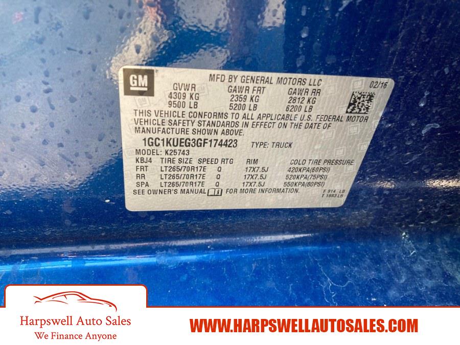 Used Chevrolet Silverado 2500HD 4WD Crew Cab 153.7" Work Truck 2016 | Harpswell Auto Sales Inc. Harpswell, Maine Used Chevrolet Silverado 2500HD 4WD Crew Cab 153.7" Work Truck 2016 | Harpswell Auto Sales Inc. Harpswell, Maine