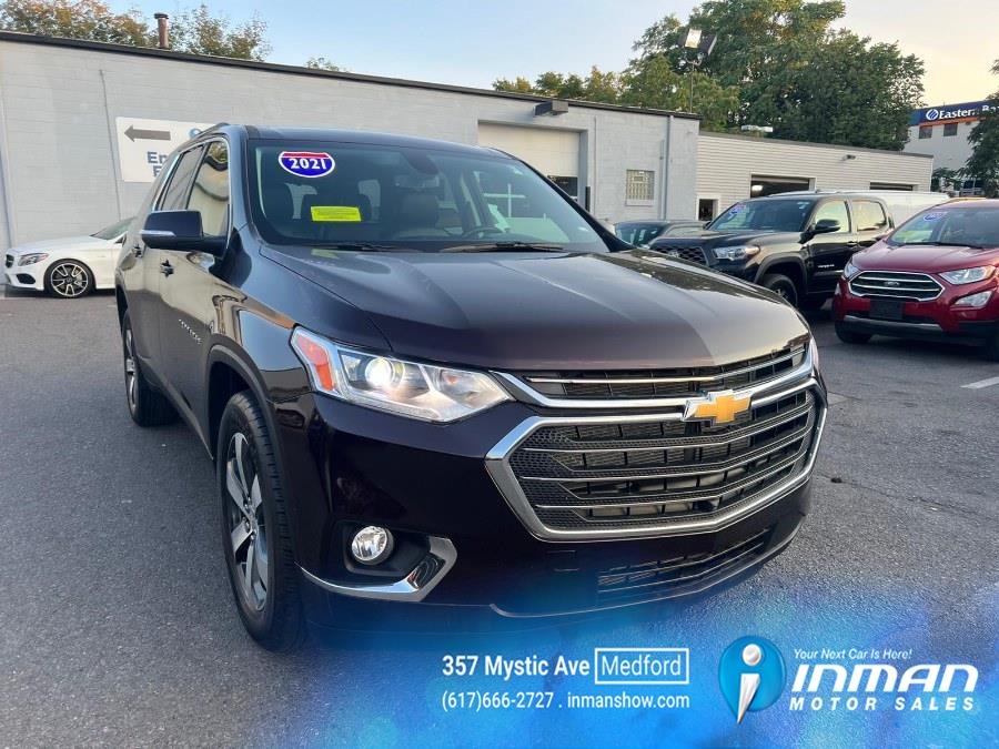Used Chevrolet Traverse AWD 4dr LT Leather 2021 | Inman Motors Sales. Medford, Massachusetts Used Chevrolet Traverse AWD 4dr LT Leather 2021 | Inman Motors Sales. Medford, Massachusetts