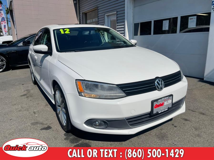 2012 Volkswagen Jetta Sedan 4dr Manual SEL w/Sunroof PZEV, available for sale in Bristol, Connecticut | Quick Auto LLC. Bristol, Connecticut