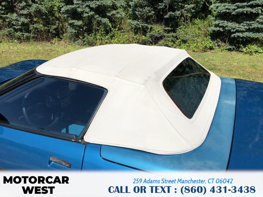1989 Chevrolet Corvette 2dr Convertible, available for sale in Manchester, Connecticut | Motorcar West. Manchester, Connecticut 1989 Chevrolet Corvette 2dr Convertible, available for sale in Manchester, Connecticut | Motorcar West. Manchester, Connecticut