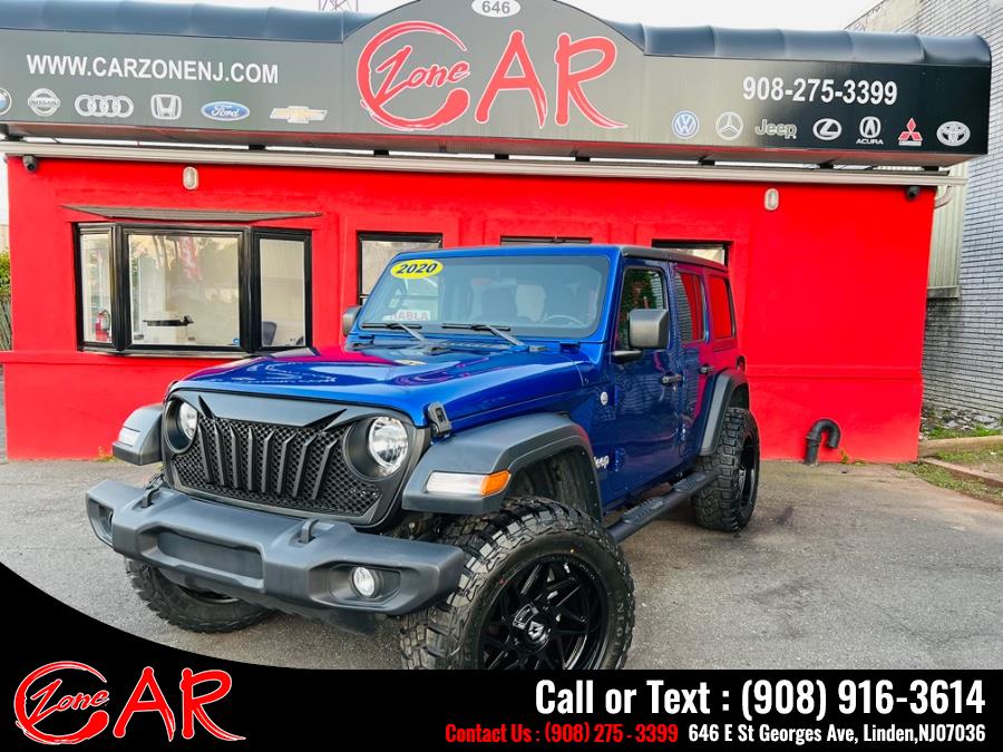 2020 Jeep Wrangler Unlimited Sport S 4x4, available for sale in Linden, New Jersey | Car Zone. Linden, New Jersey