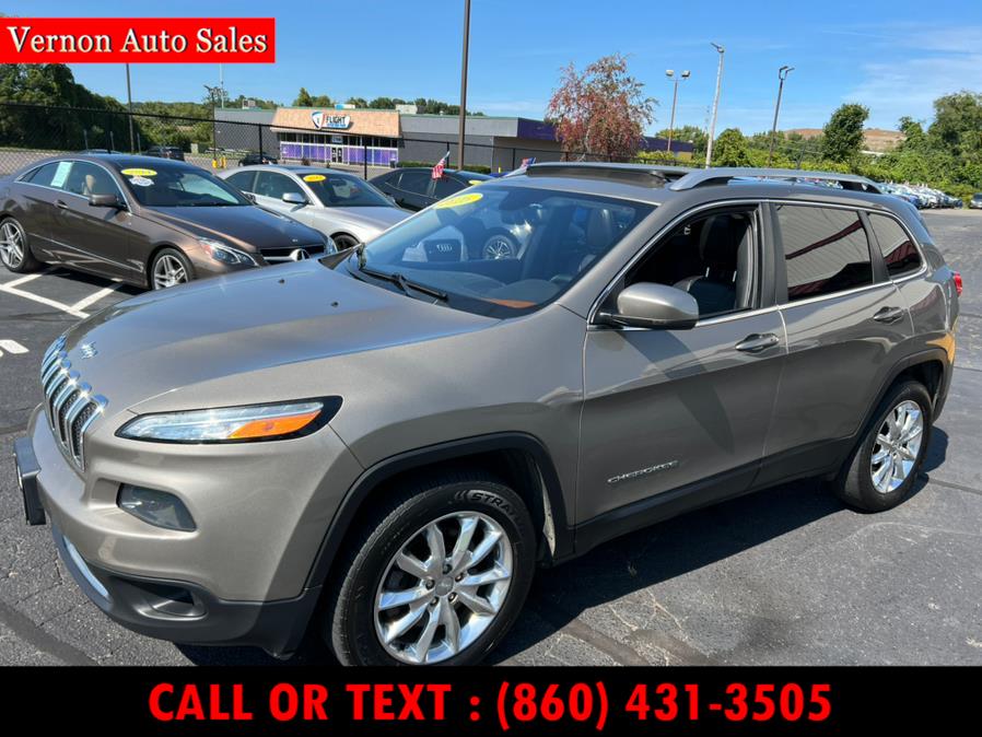 2016 Jeep Cherokee 4WD 4dr Limited, available for sale in Manchester, Connecticut | Vernon Auto Sale & Service. Manchester, Connecticut 2016 Jeep Cherokee 4WD 4dr Limited, available for sale in Manchester, Connecticut | Vernon Auto Sale & Service. Manchester, Connecticut