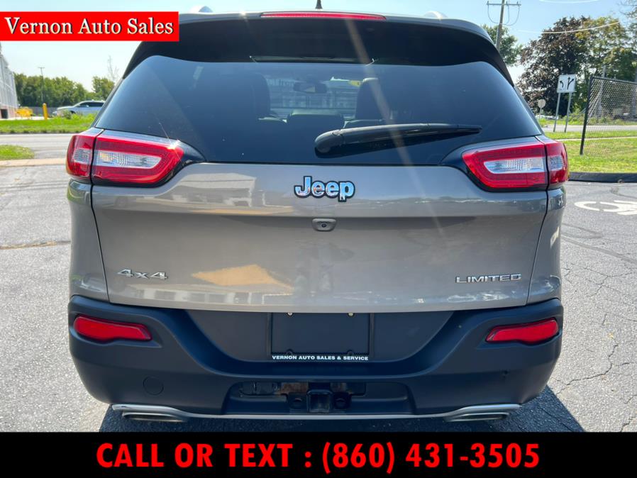 2016 Jeep Cherokee 4WD 4dr Limited, available for sale in Manchester, Connecticut | Vernon Auto Sale & Service. Manchester, Connecticut 2016 Jeep Cherokee 4WD 4dr Limited, available for sale in Manchester, Connecticut | Vernon Auto Sale & Service. Manchester, Connecticut