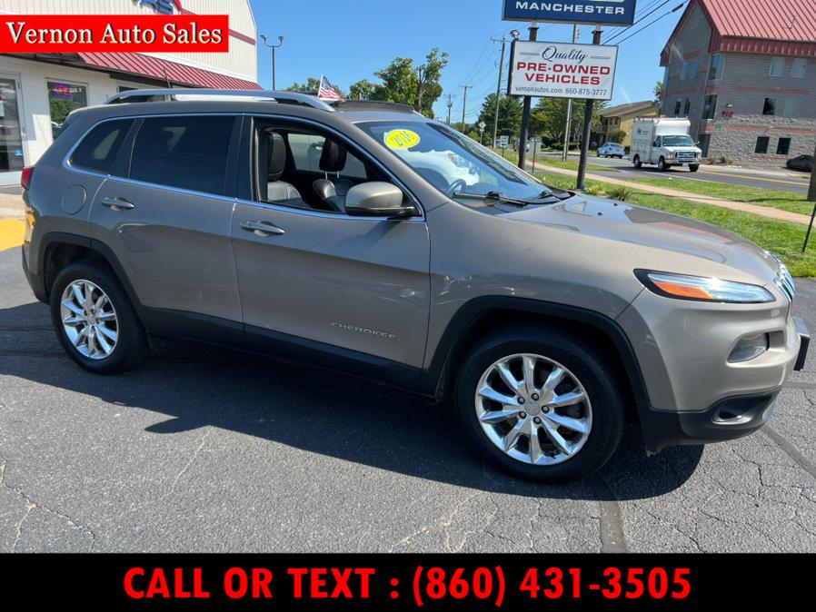 2016 Jeep Cherokee 4WD 4dr Limited, available for sale in Manchester, Connecticut | Vernon Auto Sale & Service. Manchester, Connecticut 2016 Jeep Cherokee 4WD 4dr Limited, available for sale in Manchester, Connecticut | Vernon Auto Sale & Service. Manchester, Connecticut
