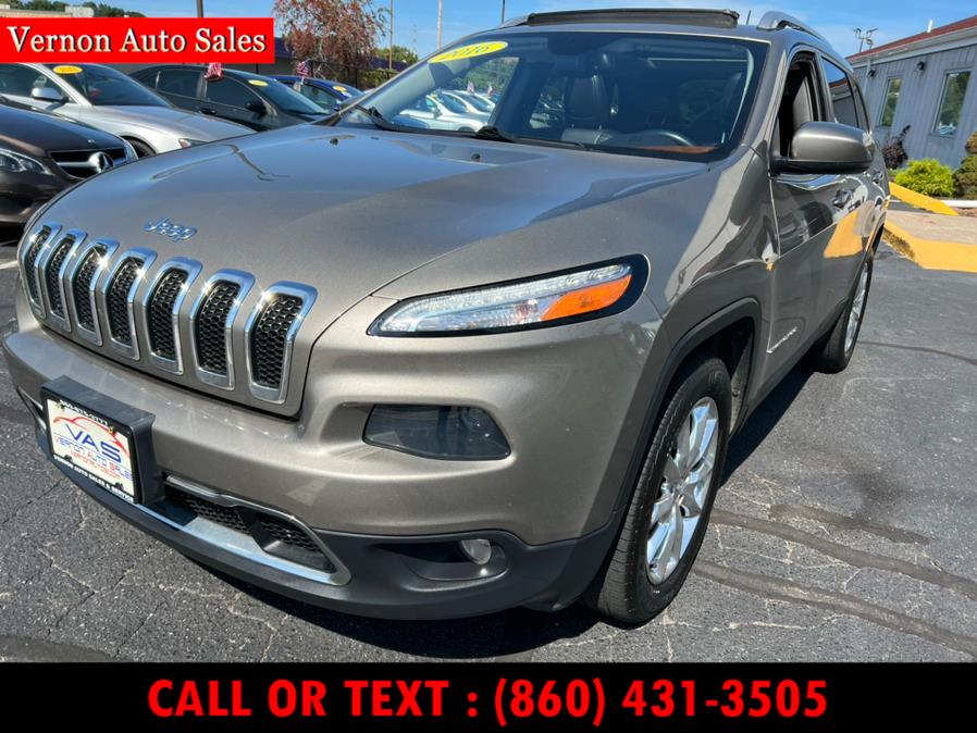 Used Jeep Cherokee 4WD 4dr Limited 2016 | Vernon Auto Sale & Service. Manchester, Connecticut