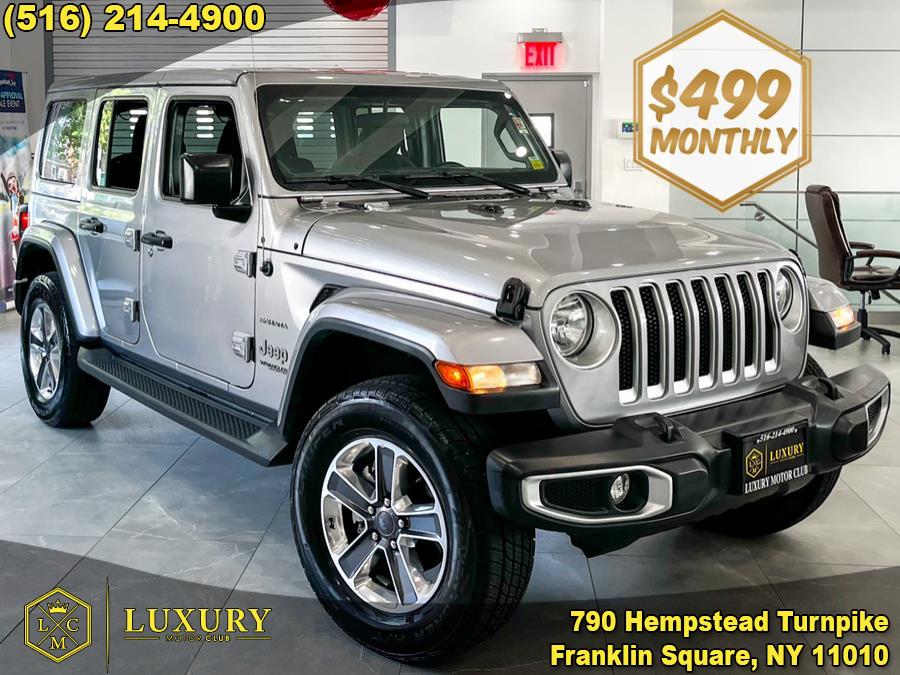 2020 Jeep Wrangler Unlimited Sahara 4x4, available for sale in Franklin Square, New York | Luxury Motor Club. Franklin Square, New York