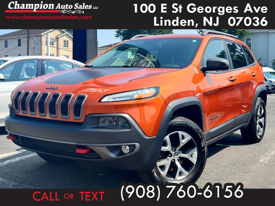 2015 Jeep Cherokee 4WD 4dr Trailhawk, available for sale in Linden, NJ