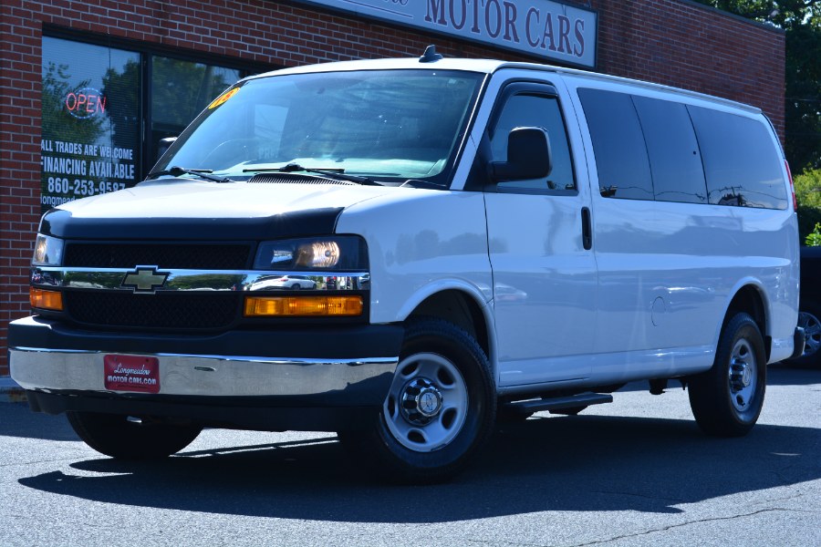 2018 Chevrolet Express Passenger RWD 2500 135" LT, available for sale in ENFIELD, Connecticut | Longmeadow Motor Cars. ENFIELD, Connecticut