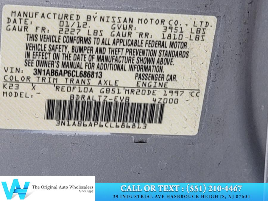 2012 Nissan Sentra 4dr Sdn I4 CVT 2.0 SR, available for sale in Lodi, New Jersey | AW Auto & Truck Wholesalers, Inc. Lodi, New Jersey 2012 Nissan Sentra 4dr Sdn I4 CVT 2.0 SR, available for sale in Lodi, New Jersey | AW Auto & Truck Wholesalers, Inc. Lodi, New Jersey