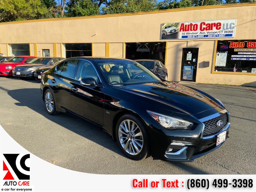 Used INFINITI Q50 3.0t LUXE AWD 2018 | Auto Care Motors. Vernon , Connecticut Used INFINITI Q50 3.0t LUXE AWD 2018 | Auto Care Motors. Vernon , Connecticut