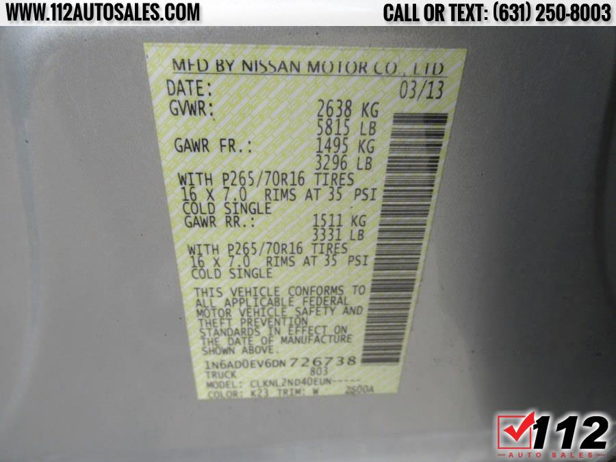 Used Nissan Frontier 4WD Crew Cab SWB Auto SV 2013 | 112 Auto Sales. Patchogue, New York Used Nissan Frontier 4WD Crew Cab SWB Auto SV 2013 | 112 Auto Sales. Patchogue, New York