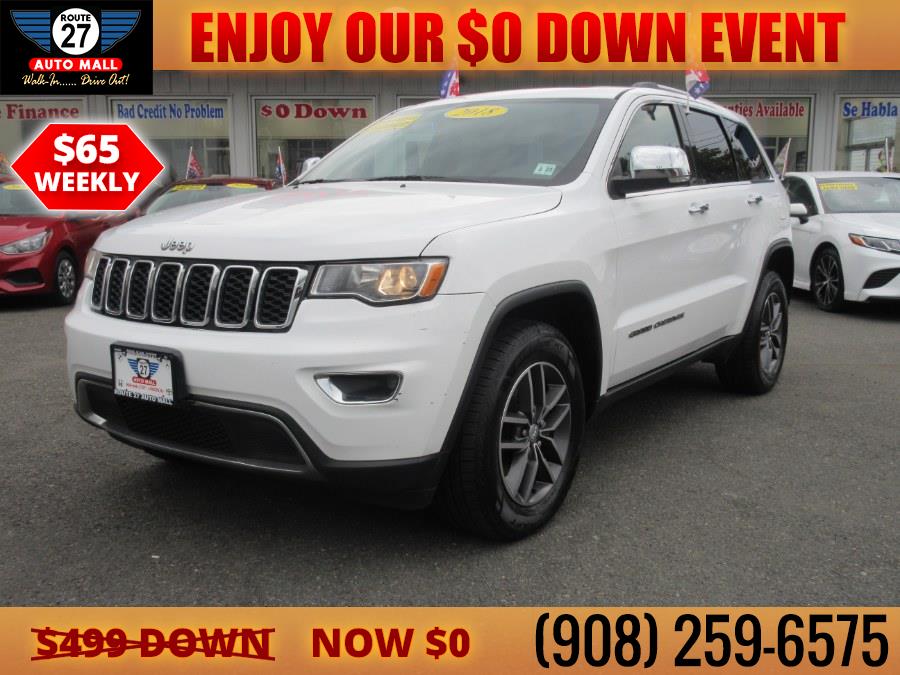 2018 Jeep Grand Cherokee Limited 4x4, available for sale in Linden, New Jersey | Route 27 Auto Mall. Linden, New Jersey