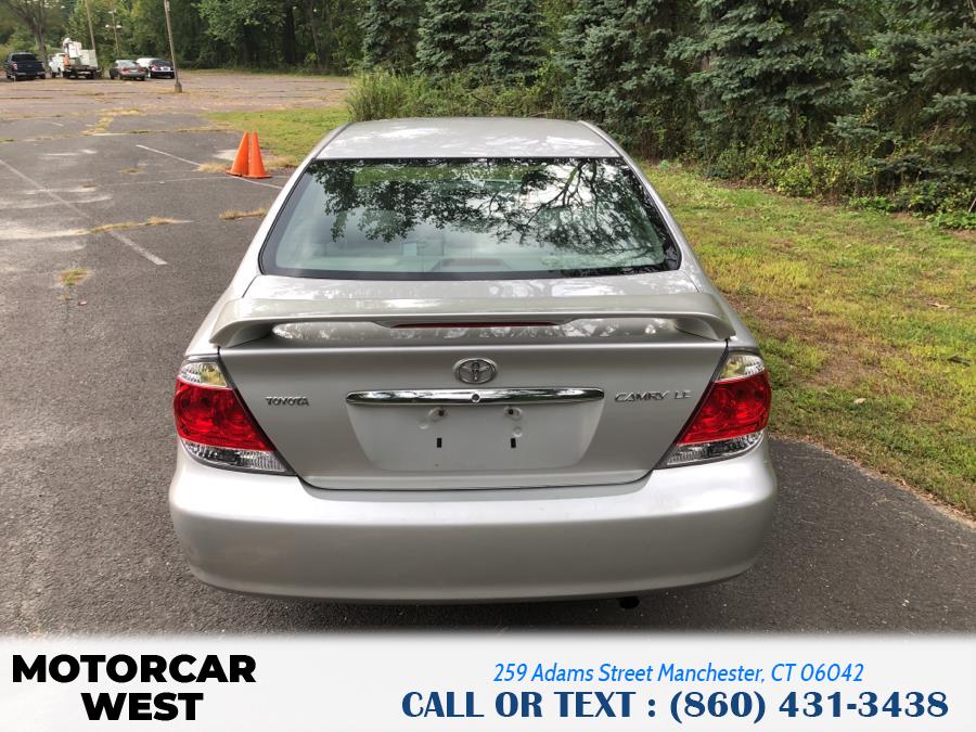 2005 Toyota Camry 4dr Sdn LE Auto (Natl), available for sale in Manchester, Connecticut | Motorcar West. Manchester, Connecticut 2005 Toyota Camry 4dr Sdn LE Auto (Natl), available for sale in Manchester, Connecticut | Motorcar West. Manchester, Connecticut