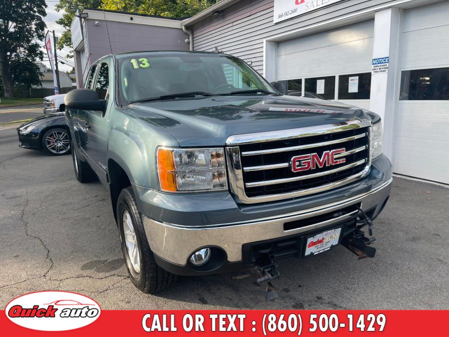 2013 GMC Sierra 1500 4WD Ext Cab 143.5" SLE, available for sale in Bristol, Connecticut | Quick Auto LLC. Bristol, Connecticut