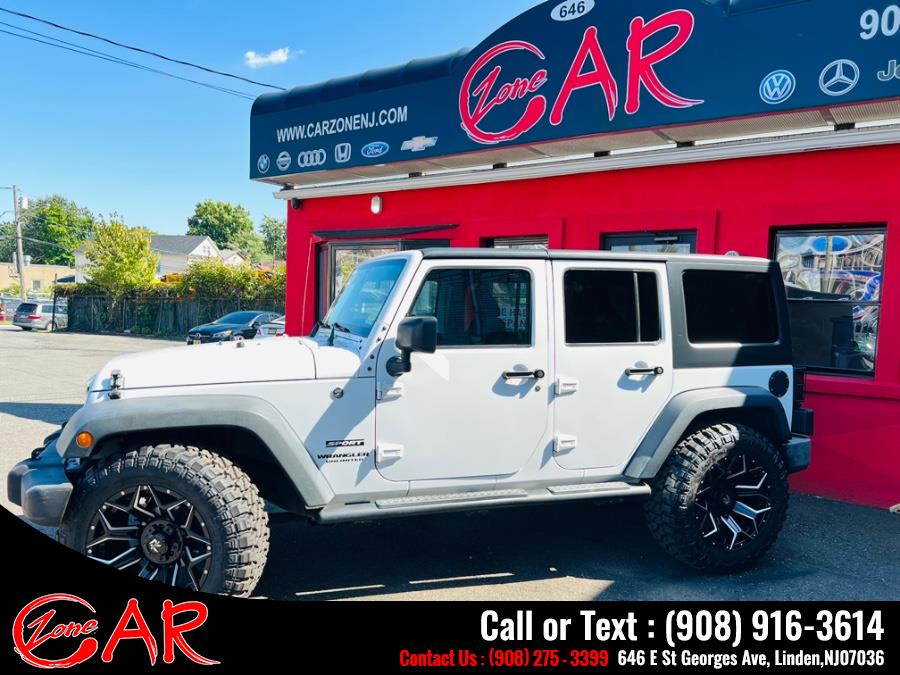 2016 Jeep Wrangler Unlimited 4WD 4dr Sport, available for sale in Linden, New Jersey | Car Zone. Linden, New Jersey 2016 Jeep Wrangler Unlimited 4WD 4dr Sport, available for sale in Linden, New Jersey | Car Zone. Linden, New Jersey