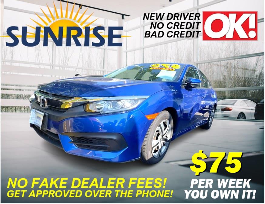 2017 Honda Civic LX . CLEAN CARFAX!, available for sale in Rosedale, New York | Sunrise Auto Sales. Rosedale, New York 2017 Honda Civic LX . CLEAN CARFAX!, available for sale in Rosedale, New York | Sunrise Auto Sales. Rosedale, New York