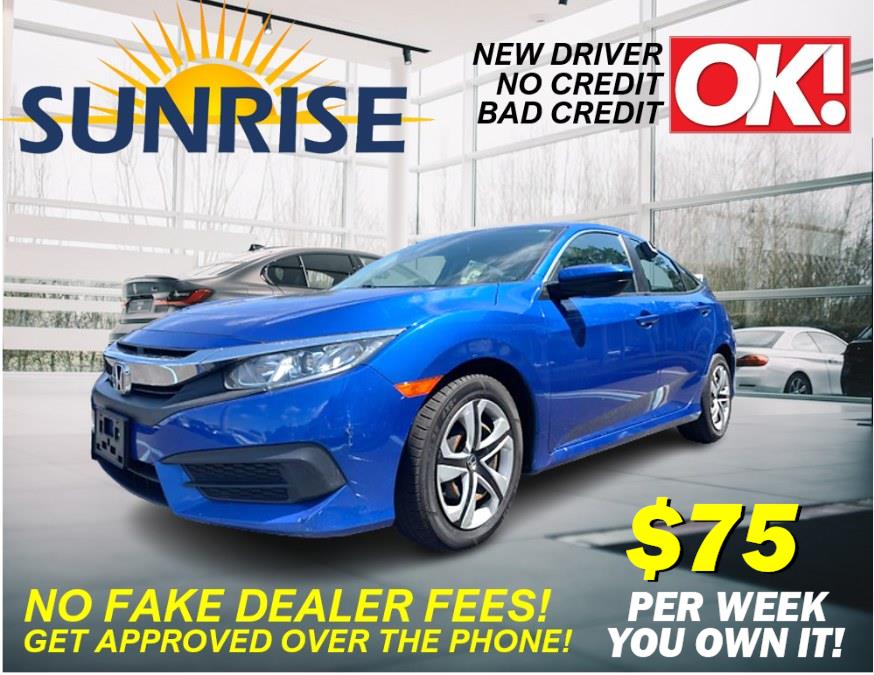 2017 Honda Civic LX. CLEAN CARFAX!, available for sale in Rosedale, New York | Sunrise Auto Sales. Rosedale, New York