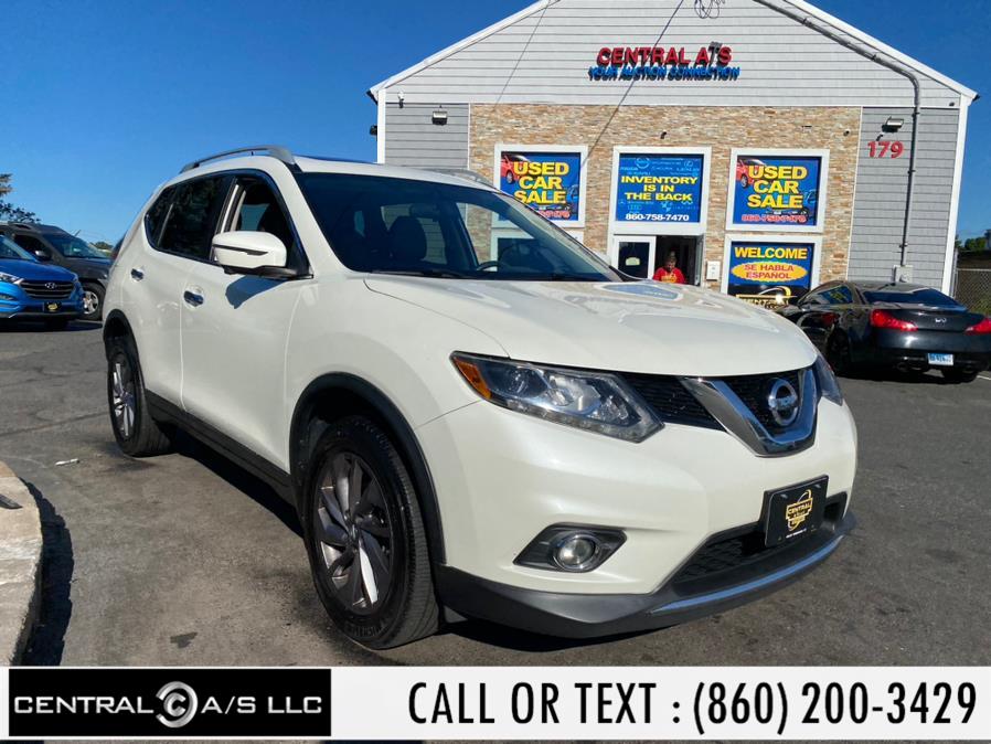 2016 Nissan Rogue AWD 4dr SL, available for sale in East Windsor, Connecticut | Central A/S LLC. East Windsor, Connecticut