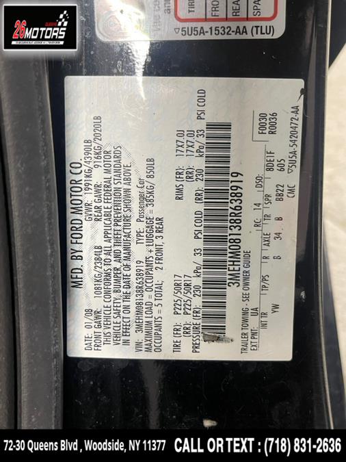 Used Mercury Milan 4dr Sdn V6 Premier FWD 2008 | 26 Motors Queens. Woodside, New York Used Mercury Milan 4dr Sdn V6 Premier FWD 2008 | 26 Motors Queens. Woodside, New York