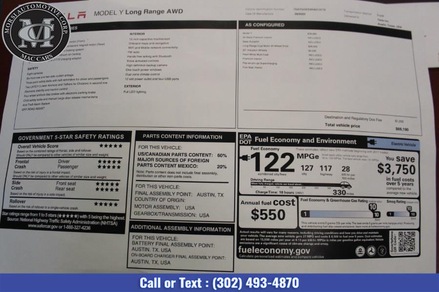 2022 Tesla Model Y Long Range AWD, available for sale in New Castle, Delaware | Morsi Automotive Corporation. New Castle, Delaware 2022 Tesla Model Y Long Range AWD, available for sale in New Castle, Delaware | Morsi Automotive Corporation. New Castle, Delaware