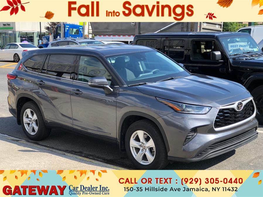 2021 Toyota Highlander L AWD (Natl), available for sale in Jamaica, New York | Gateway Car Dealer Inc. Jamaica, New York 2021 Toyota Highlander L AWD (Natl), available for sale in Jamaica, New York | Gateway Car Dealer Inc. Jamaica, New York