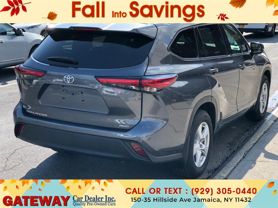 2021 Toyota Highlander L AWD (Natl), available for sale in Jamaica, New York | Gateway Car Dealer Inc. Jamaica, New York 2021 Toyota Highlander L AWD (Natl), available for sale in Jamaica, New York | Gateway Car Dealer Inc. Jamaica, New York