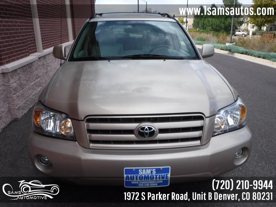 2005 Toyota Highlander 4dr V6 4WD w/3rd Row (Natl), available for sale in Denver, Colorado | Sam's Automotive. Denver, Colorado 2005 Toyota Highlander 4dr V6 4WD w/3rd Row (Natl), available for sale in Denver, Colorado | Sam's Automotive. Denver, Colorado