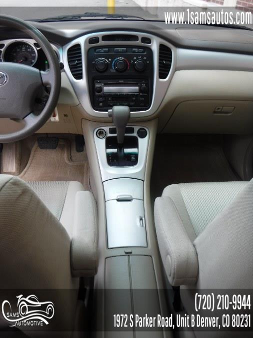 2005 Toyota Highlander 4dr V6 4WD w/3rd Row (Natl), available for sale in Denver, Colorado | Sam's Automotive. Denver, Colorado 2005 Toyota Highlander 4dr V6 4WD w/3rd Row (Natl), available for sale in Denver, Colorado | Sam's Automotive. Denver, Colorado
