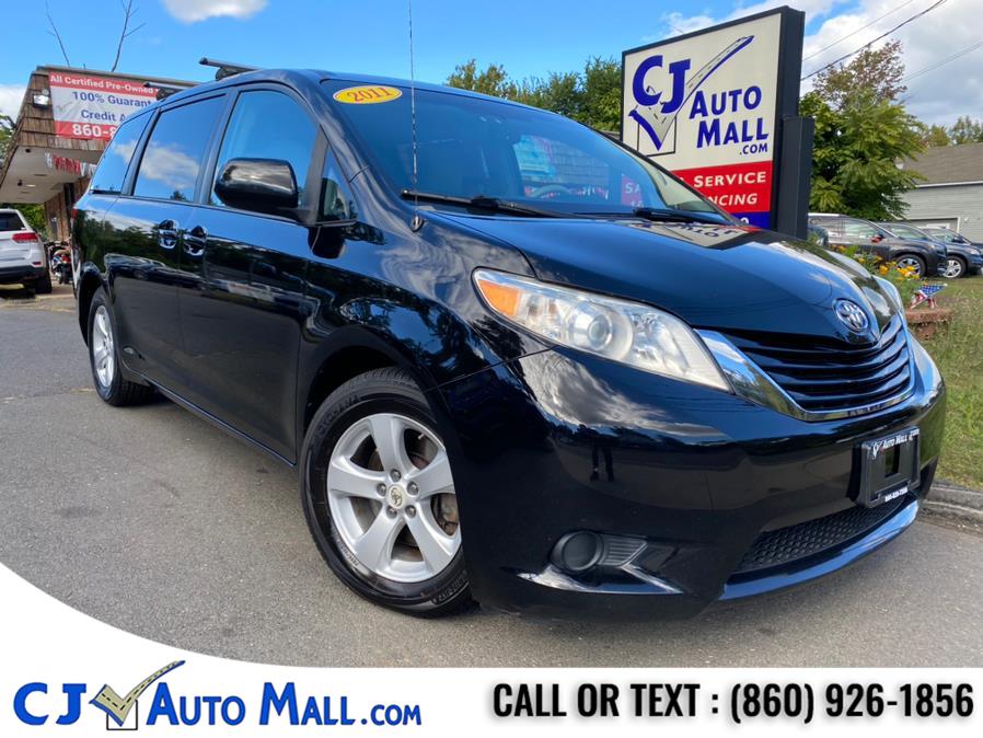 2011 Toyota Sienna 5dr 7-Pass Van V6 LE FWD, available for sale in Bristol, Connecticut | CJ Auto Mall. Bristol, Connecticut