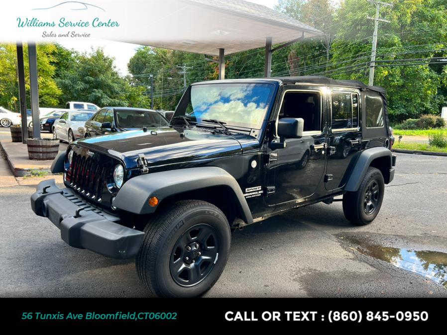 2015 Jeep Wrangler Unlimited 4WD 4dr Sport, available for sale in Bloomfield, Connecticut | Williams Service Center. Bloomfield, Connecticut 2015 Jeep Wrangler Unlimited 4WD 4dr Sport, available for sale in Bloomfield, Connecticut | Williams Service Center. Bloomfield, Connecticut