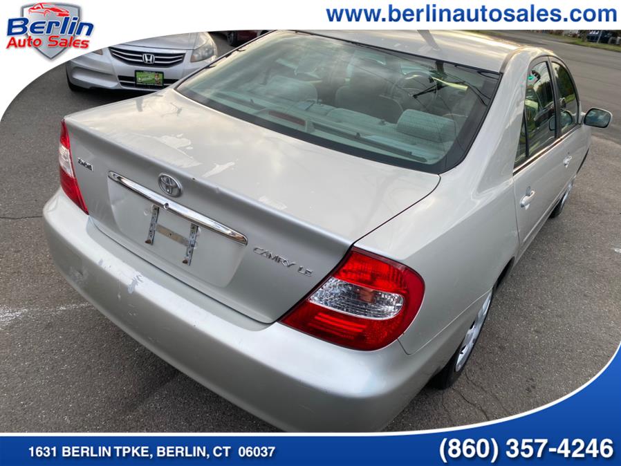2002 Toyota Camry 4dr Sdn LE Auto, available for sale in Berlin, Connecticut | Berlin Auto Sales LLC. Berlin, Connecticut 2002 Toyota Camry 4dr Sdn LE Auto, available for sale in Berlin, Connecticut | Berlin Auto Sales LLC. Berlin, Connecticut