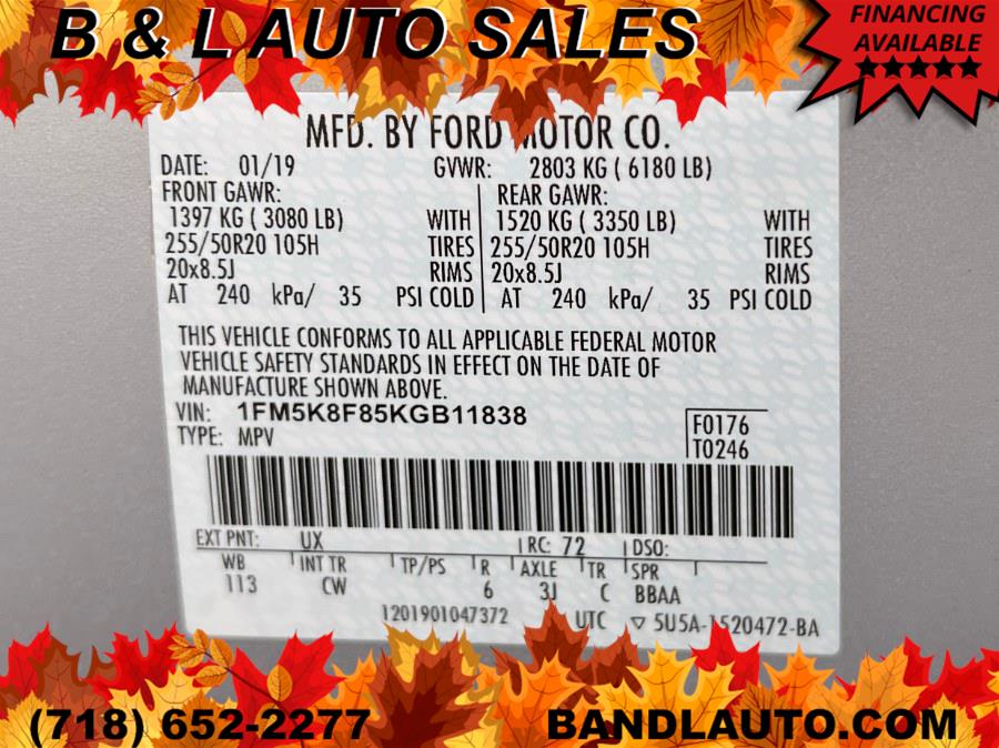 Used Ford Explorer Limited 4WD 2019 | B & L Auto Sales LLC. Bronx, New York Used Ford Explorer Limited 4WD 2019 | B & L Auto Sales LLC. Bronx, New York