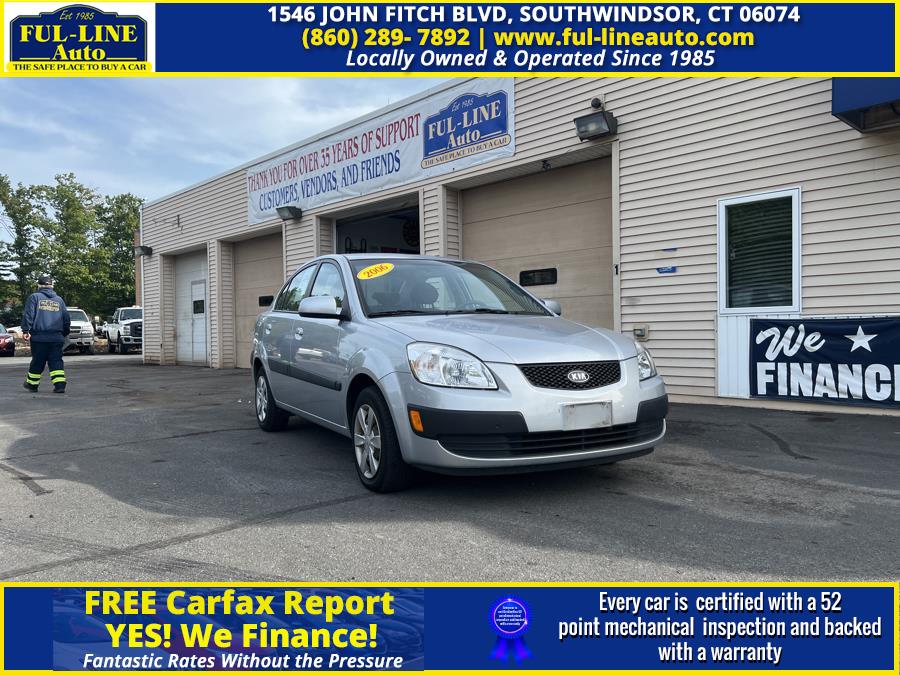 2006 Kia Rio 4dr Sdn LX Auto, available for sale in South Windsor , Connecticut | Ful-line Auto LLC. South Windsor , Connecticut