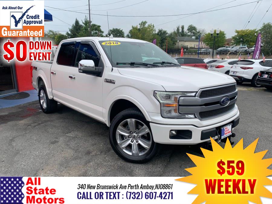 2018 Ford F-150 Platinum 4WD SuperCrew 5.5'' Box, available for sale in Perth Amboy, New Jersey | All State Motor Inc. Perth Amboy, New Jersey 2018 Ford F-150 Platinum 4WD SuperCrew 5.5'' Box, available for sale in Perth Amboy, New Jersey | All State Motor Inc. Perth Amboy, New Jersey