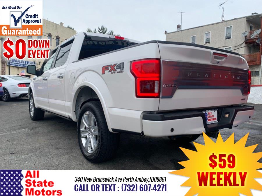 2018 Ford F-150 Platinum 4WD SuperCrew 5.5'' Box, available for sale in Perth Amboy, New Jersey | All State Motor Inc. Perth Amboy, New Jersey 2018 Ford F-150 Platinum 4WD SuperCrew 5.5'' Box, available for sale in Perth Amboy, New Jersey | All State Motor Inc. Perth Amboy, New Jersey