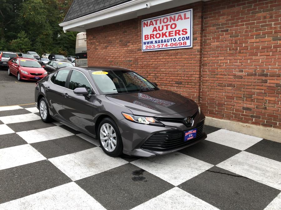 2018 Toyota Camry LE Auto, available for sale in Waterbury, Connecticut | National Auto Brokers, Inc.. Waterbury, Connecticut