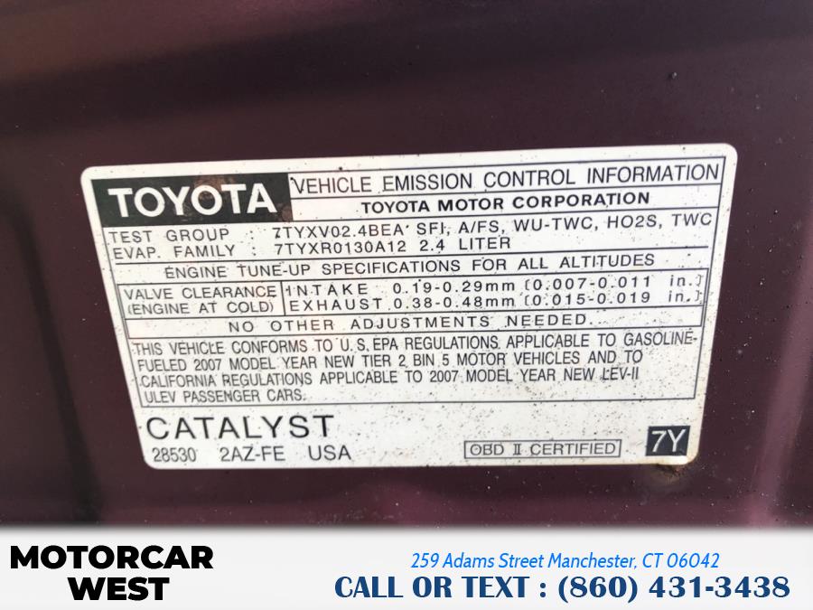2007 Scion tC 3dr HB Manual (Natl), available for sale in Manchester, Connecticut | Motorcar West. Manchester, Connecticut 2007 Scion tC 3dr HB Manual (Natl), available for sale in Manchester, Connecticut | Motorcar West. Manchester, Connecticut