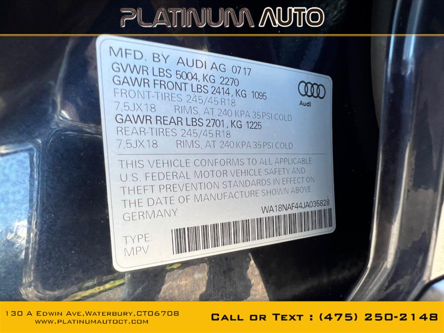 2018 Audi A4 allroad 2.0 TFSI Premium Plus, available for sale in Waterbury, Connecticut | Platinum Auto Care. Waterbury, Connecticut 2018 Audi A4 allroad 2.0 TFSI Premium Plus, available for sale in Waterbury, Connecticut | Platinum Auto Care. Waterbury, Connecticut