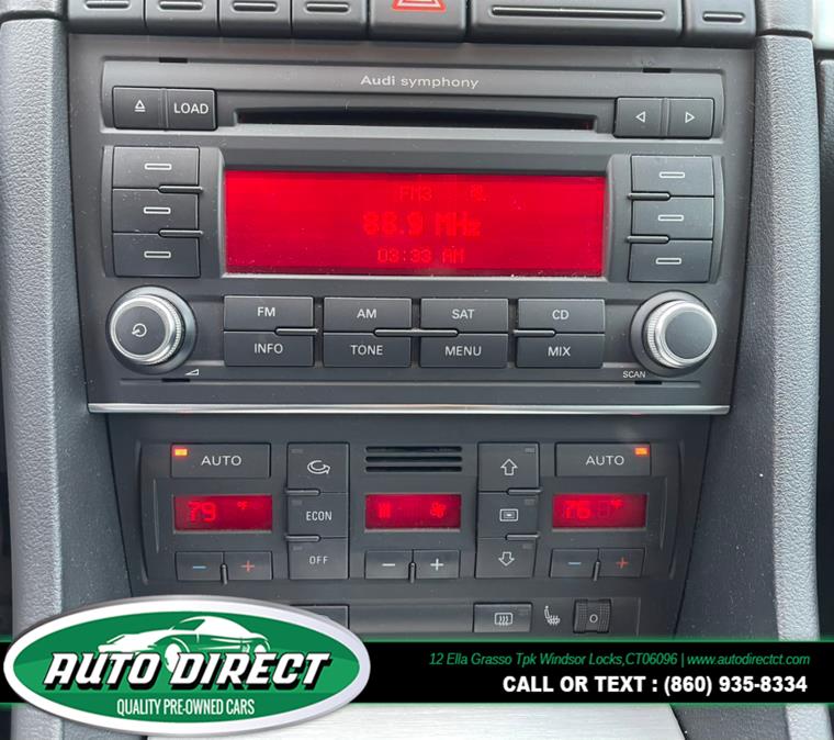 2009 Audi A4 2dr Cabriolet Auto 2.0T quattro SE *Ltd Avail*, available for sale in Windsor Locks, Connecticut | Auto Direct LLC. Windsor Locks, Connecticut 2009 Audi A4 2dr Cabriolet Auto 2.0T quattro SE *Ltd Avail*, available for sale in Windsor Locks, Connecticut | Auto Direct LLC. Windsor Locks, Connecticut
