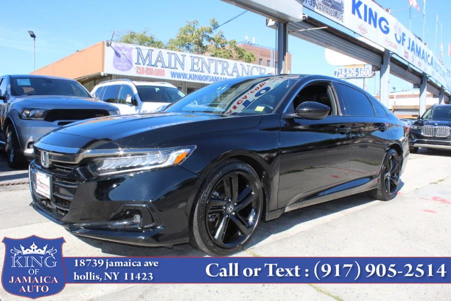 Used Honda Accord Sedan Sport 1.5T CVT 2021 | King of Jamaica Auto Inc. Hollis, New York Used Honda Accord Sedan Sport 1.5T CVT 2021 | King of Jamaica Auto Inc. Hollis, New York